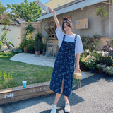 可盐可甜炸街牛仔背带连衣裙女夏2025新款网红爆款减龄，女装连衣裙，唛多