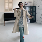 2025秋季新款现货长款风衣2色入#2503-P185-K278，女装风衣，唛多