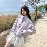 2026春款新款现货时尚百搭短款风衣外套2色入#2533-P155-K228，女装短外套，唛多