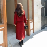 2025冬季新款现货带钻贵气风两件套#25203-P205-K308，女装套装/套裙，唛多