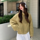 2025秋季新款现货miu系黄格短外套#25167-P145-K218，女装短外套，唛多