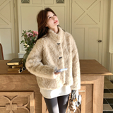 冬季新款现货现货~新年款花狐皮毛一体外套#25666-P195-K288，女装皮草，唛多