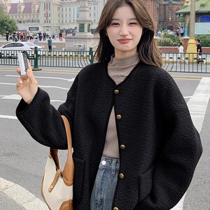 2025  冬季麂皮翻毛皮短外套 2色入#3127-P165-K248图片