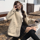 2024冬季新款阔版羊羔毛外套数据好3色入#1138-P165-K248，女装短外套，唛多