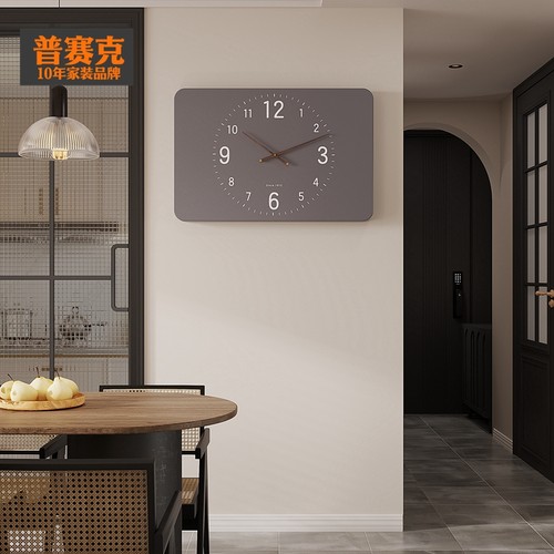 2025新款北欧现代电表箱装饰画带钟表挂钟电闸遮挡挂画配电箱时钟