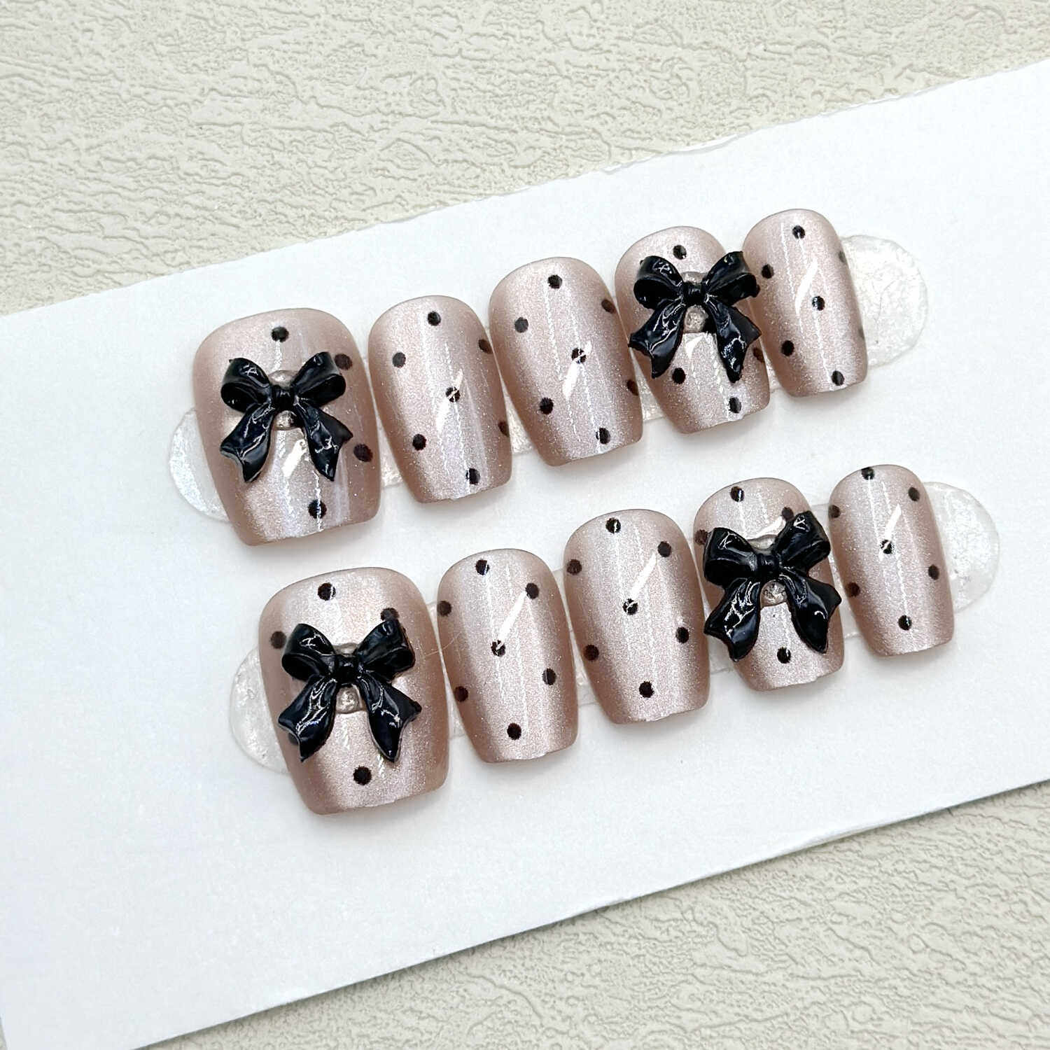 新款显白可拆卸高级感贴片蝴蝶结