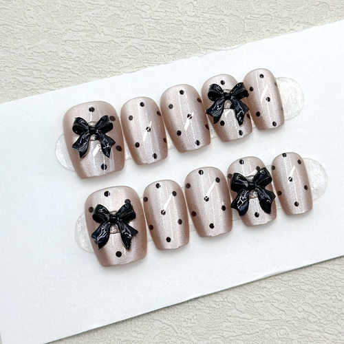 新款显白可拆卸高级感贴片蝴蝶结