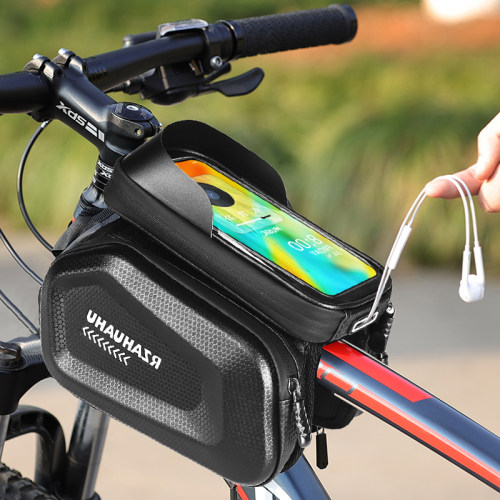 山地车自行车前梁包手机包上管包