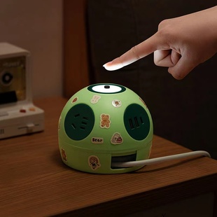 可伸缩USB插座多功能多孔排插学生宿舍用拖线板带USB夜灯排插