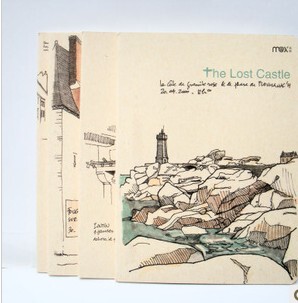 玛丽1648纸艺美纹锋线本 44张道林纸卡面笔记本