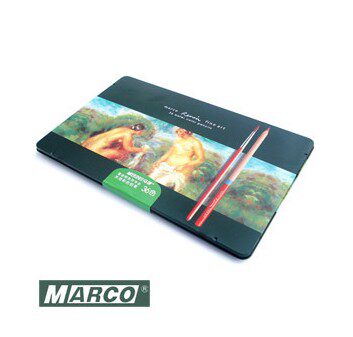 MARCO马可彩色铅笔绘画专用雷诺阿油性彩铅72/48/36/24色3100