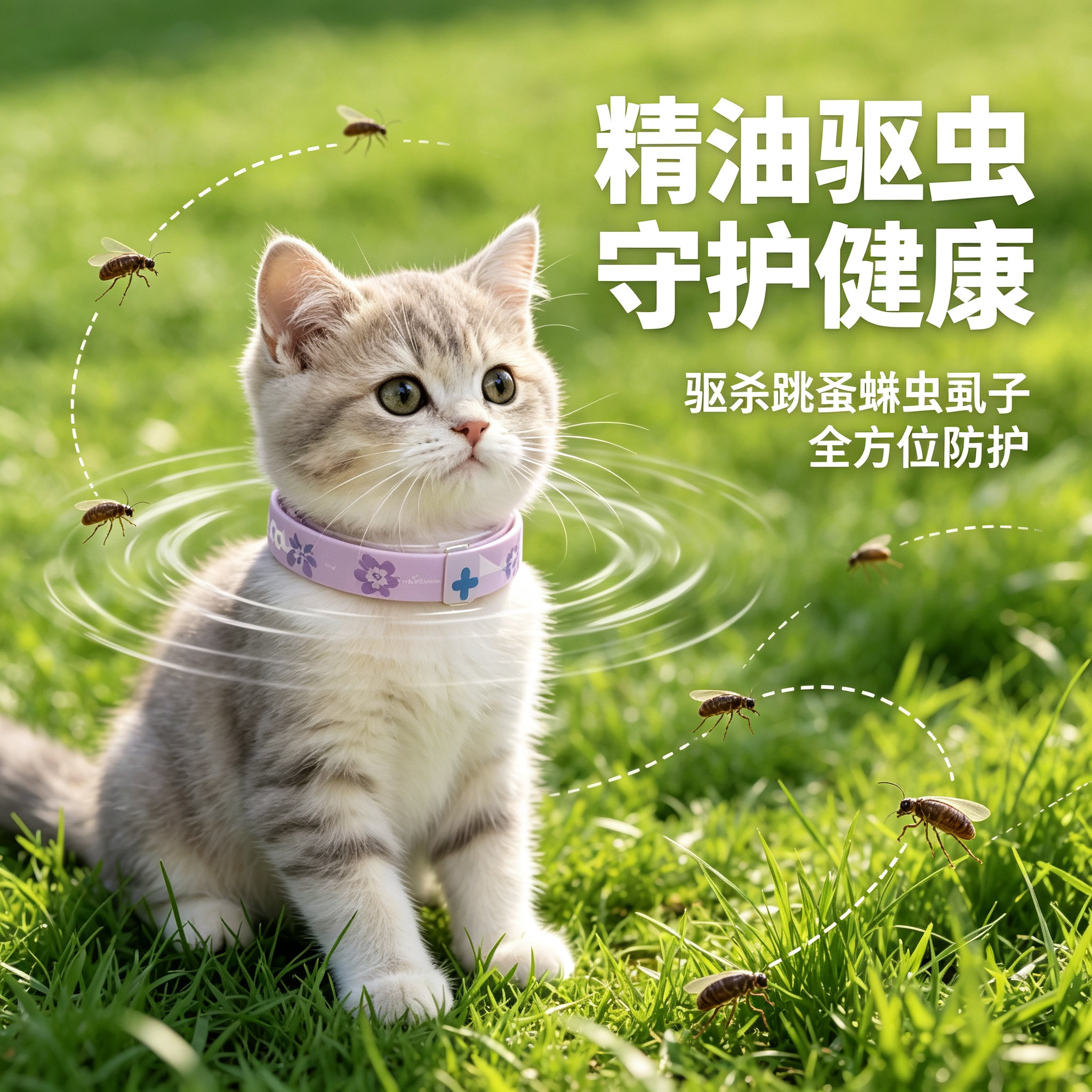 DOODA精油驱虫项圈猫狗长效4月