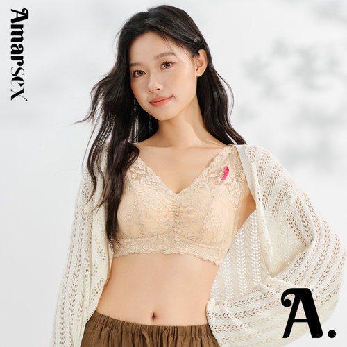 AMARSEX/艾梦·忆思内衣女士蕾丝内衣无钢圈防下垂收副乳文胸胸罩