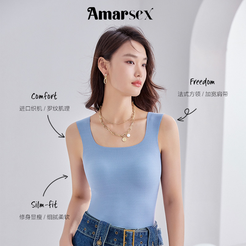 艾梦忆思吊带背心带胸垫一体2026新款可外穿上衣打底无痕美背,女士内衣/男士内衣/家居服,保暖背心,淘宝优惠券,粉丝福利购,淘宝优惠卷