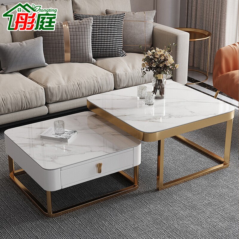 Italian Light extravagance Glass Light tea table TV cabinet a living room combination square Size combination tea tablein the Residential furniture , Categories , Tea table  category - from Buy2taobao.com to provide professional Taobao agent buy service