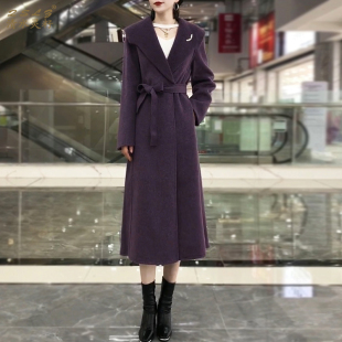 双面呢子大衣女装长款2026秋冬季高级感减龄时尚A字裙摆毛呢外套