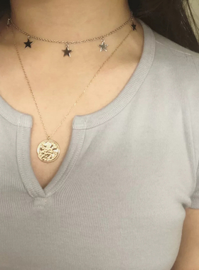 Brandy Melville国内代购大女王项链星星欧美小红书ins同款bm项链