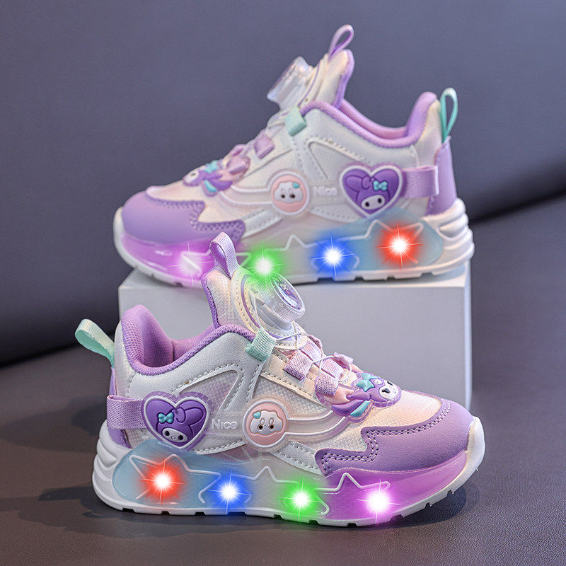 大小江博士官方库洛米女童鞋2025儿童运动鞋带灯鞋女孩鞋发光童鞋,童鞋/婴儿鞋/亲子鞋,运动鞋,淘宝优惠券,粉丝福利购,淘宝优惠卷
