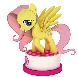 儿童手工折纸DIY拼装立体3D纸质模型动画公仔小马驹益智玩具制作