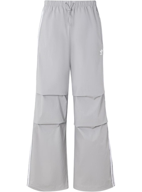 Adidas阿迪达斯2025春季女伞裤微喇裤长裤KB9185KB9186JE0150