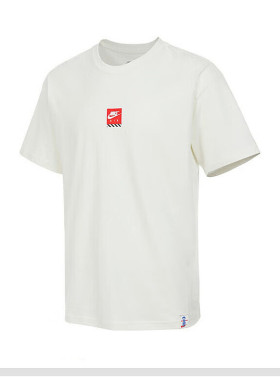 NIKE耐克宽松短袖男2025夏背后印花T恤休闲运动服HJ0769-133