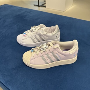 Adidas阿迪达斯三叶草鞋子女子迪士尼玛丽猫联名款贝壳头鞋JQ8777