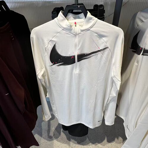 NIKE耐克男卫衣25冬新款跑步轻薄速干透气反光运动T恤 IM9357-133