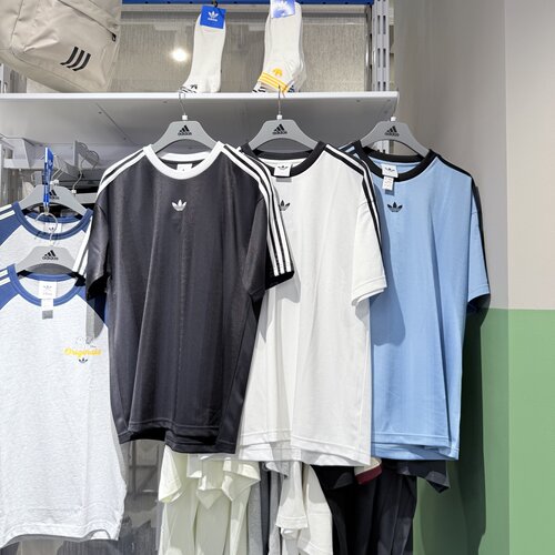Adidas阿迪达斯三叶草男子25夏季新款圆领速干透气短袖T恤JW5877