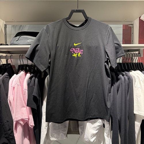NIKE耐克男运动休闲短袖透气训练半袖印花宽松速干T恤HM4459-010
