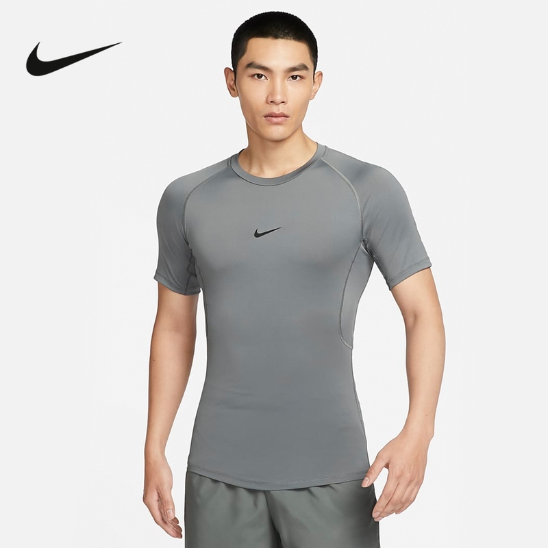 NIKE耐克Pro男紧身衣2024款小勾子速干短袖T恤FB7933010100370
