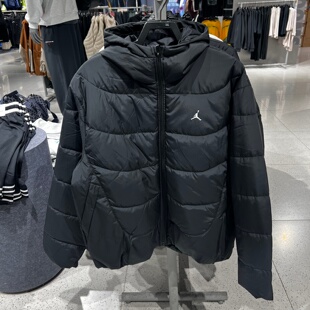Nike耐克男26冬新款JORDAN防风保暖运动连帽棉衣棉服IM7608-010