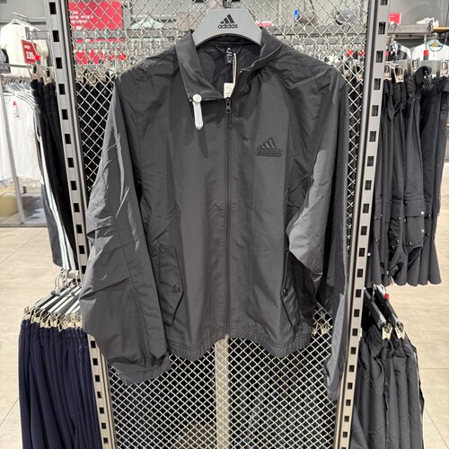 Adidas阿迪达斯男夏新款外套立领梭织宽松运动休闲茄克夹克JI6657