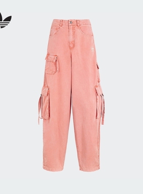 adidas三叶草专柜休闲时尚透气工装风运动裤KD4113KD4114