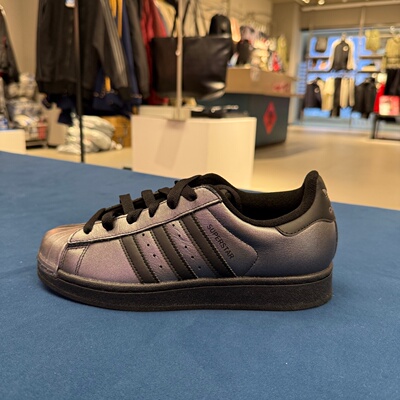Adidas阿迪达斯三叶草SUPERSTAR II 金属色皮面贝壳头板鞋 IH1598