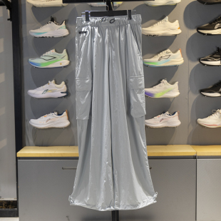 直筒运动长裤 李宁休闲裤 防泼水宽松工装 新品 AYKV540 女子2025秋季