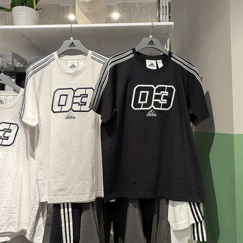 Adida阿迪达斯三叶草男25夏新款篮球风半袖T恤宽松运动短袖JX2633