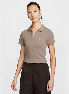 Nike耐克女子翻领上衣25夏新款粉色透气T恤短袖POLO衫DV7885699