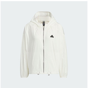 Adidas/阿迪达斯官方新款女士防晒UPF50+连帽夹克外套IM8837