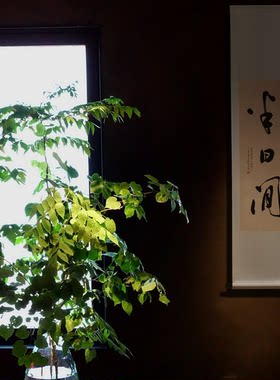 书法挂画新中式手写真迹茶室茶空间民宿挂画装饰字画宋式书法定制