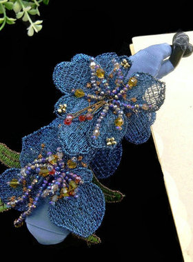 christ韩国布艺香蕉夹11CM竖夹发夹马尾夹头饰头花发饰新款夹子