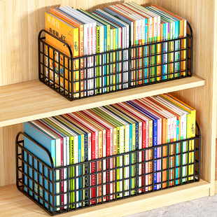 书本收纳箱桌面书架儿童绘本收纳盒玩具书箱学生书桌装书籍收纳筐