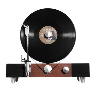 Gramovox 格莱美竖立式黑胶唱片机蓝牙音响装饰摆件复古留声机