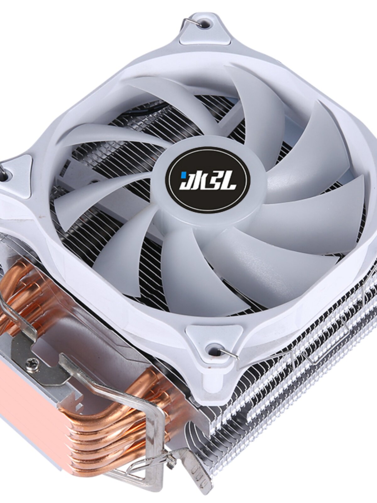 6 COPPER TUBE WHITE 12CMCPU TOWER RADIATOR 115X COMPUTER AMD2011 DESKTOP 1700 SILENT FAN