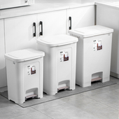 日本进口asvel脚踏垃圾桶卫生间厕所厨房带盖卧室轻奢脚踩大容量