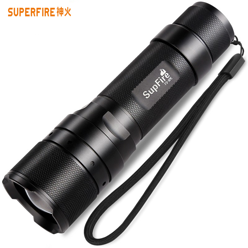 神火官方旗舰F3强光手电筒超亮户外长续航便携可充电式远射小家用