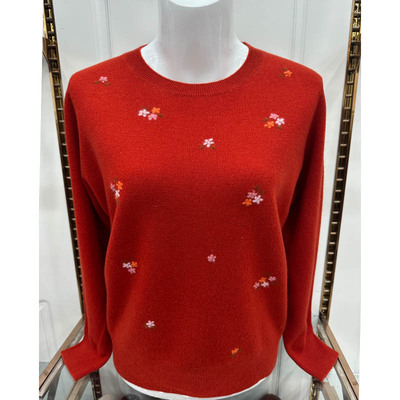 中老年妈妈洋气小衫雪豹羊毛衫女