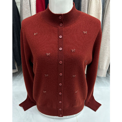 100纯羊毛衫女雪豹妈妈打底毛衣