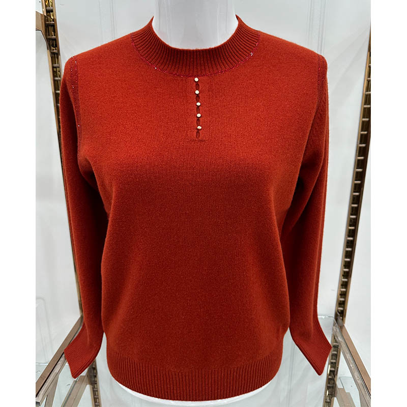 雪豹依卡璐望羽毛衣女妈妈羊毛衫