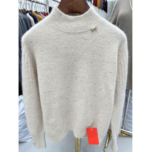 羊绒衫女100纯羊绒毛衣女2025新款慵懒松弛感内搭雪豹针织羊毛衫