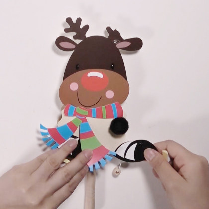 어린이를위한 크리스마스 선물 수제 DIY 크리스마스 눈사람 딸랑이 크리 에이 티브 장난감 유치원 생산 재료 패키지